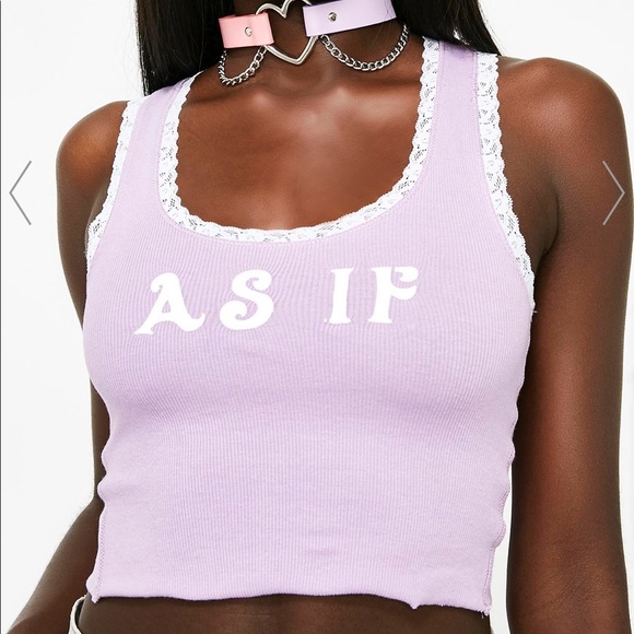 Dolls Kill Tops - NWT Dolls Kill Sugar Thrillz “as if” crop size S